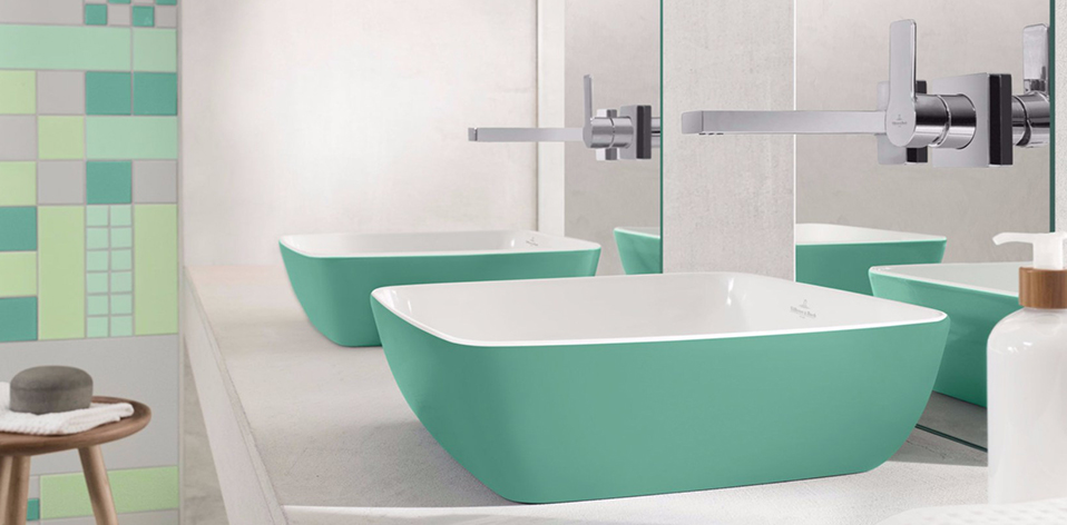 Vasque Artis verte par Villeroy & Boch