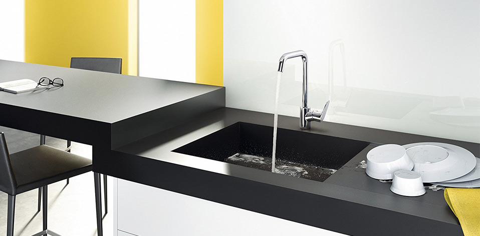 Robinet pour évier de cuisine Focus bec Haut par Hansgrohe